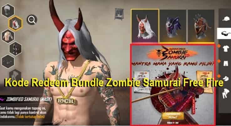Kode Redeem Baju Zombie Samurai Free Fire Terbaru 2021