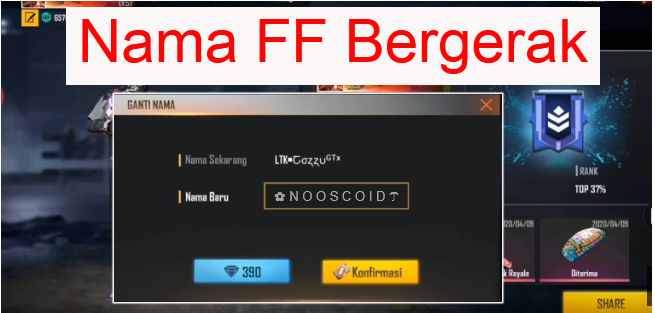 Nama FF Bergerak