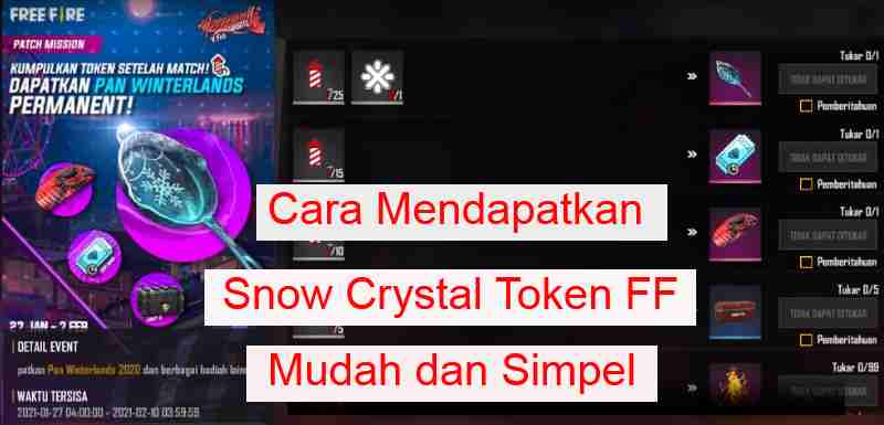 Cara Mendapatkan Snow Crystal Token FF