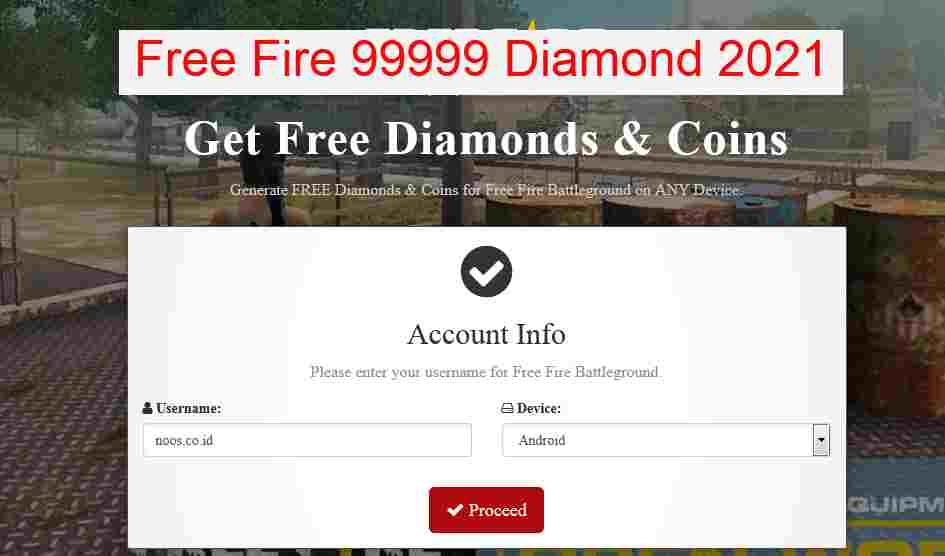 Free Fire 99999 Diamond 2021