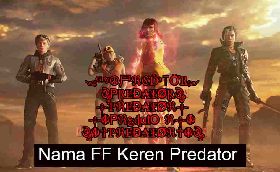 Nama FF Keren Predator