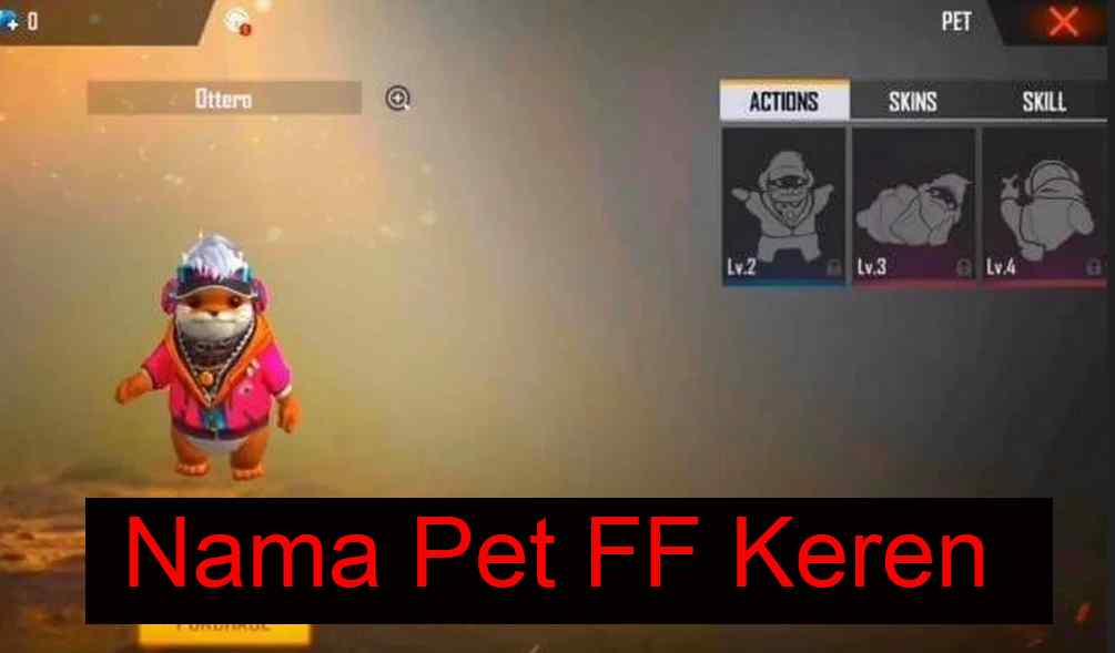 Nama Pet FF Keren