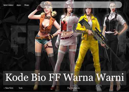 Kode Bio FF Warna Warni