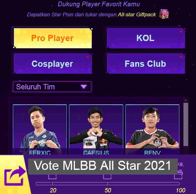 Vote MLBB All Star 2021