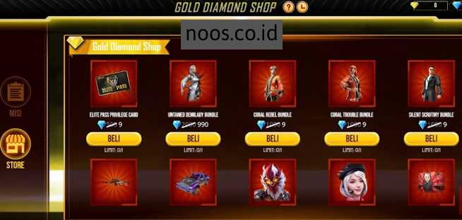 Coral Rebel Bundle FF Cara Beli Bundle Free Fire Seharga 9 Diamond