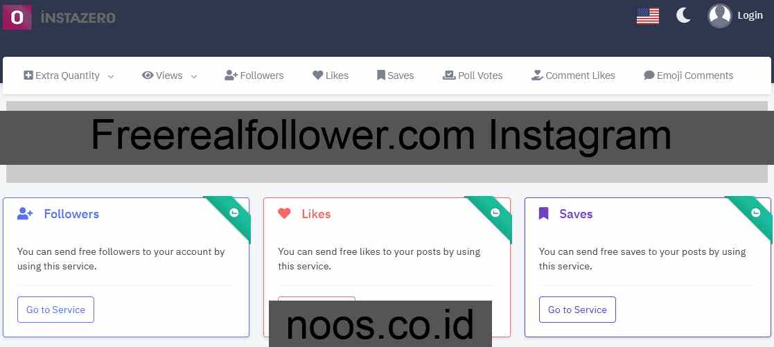 Freerealfollower.com Instagram Cara Tambah Followers IG Gratis