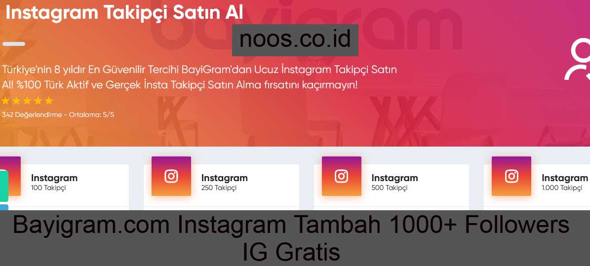 Bayigram.com Instagram Tambah 1000+ Followers IG Gratis