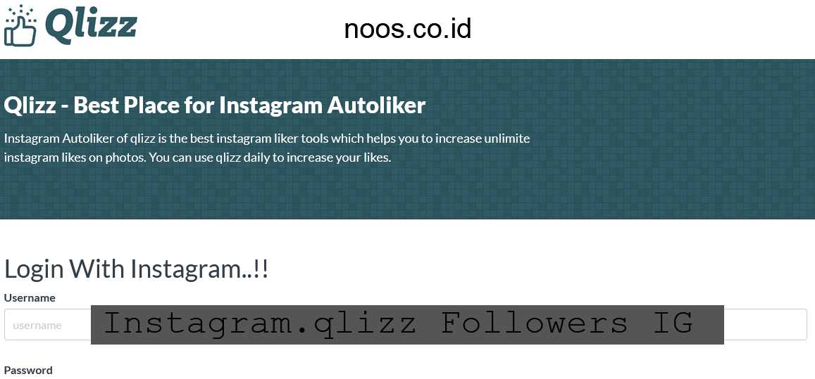Instagram.qlizz Followers IG Gratis Terbaru 2022