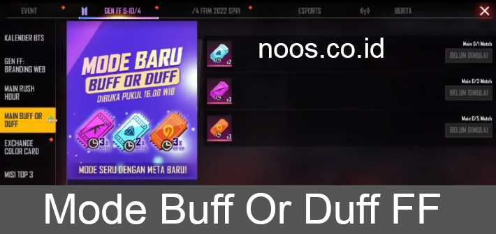 Mode Buff Or Duff FF Diamond Voucher, Weapon Royale Voucher, Incubator Voucher