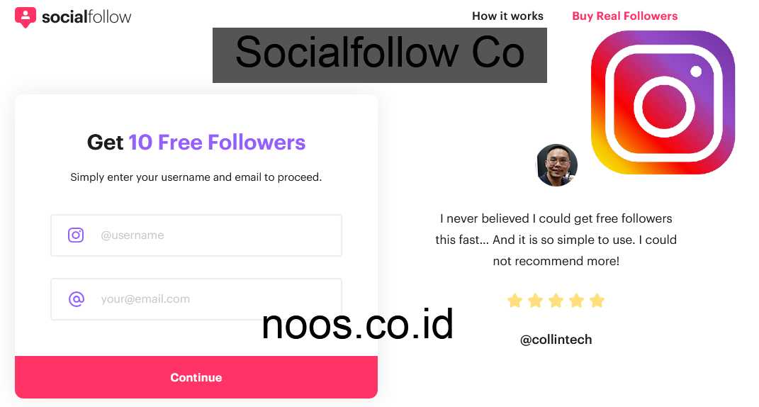 Socialfollow Co IG Tambah Followers Instagram Gratis