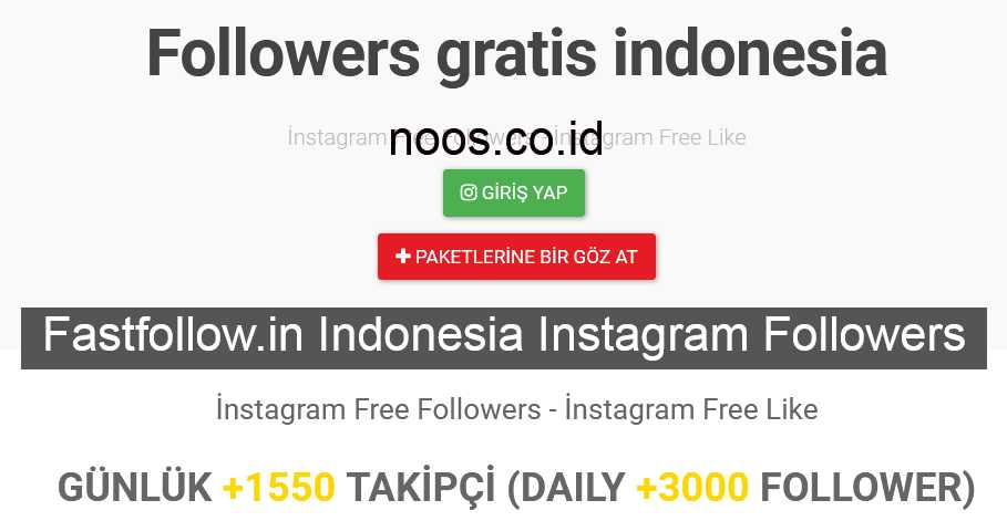 Fastfollow.in Indonesia Instagram Followers Like Komentar Fastfollow In