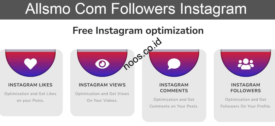 Allsmo Com Followers Instagram (IG) Gratis Di Alsmo Com