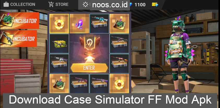 Download Case Simulator FF Mod Apk Diamond, Bundle, Skin Gratis