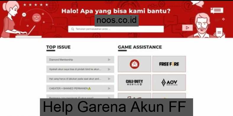 Help Garena Akun FF Suspend Support Ticket Center Free Fire