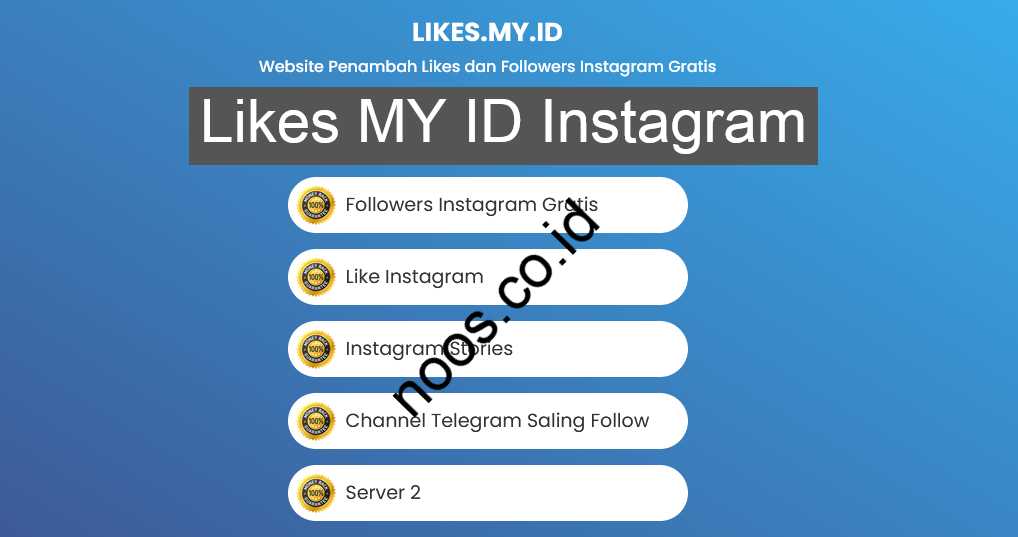 Likes MY ID Instagram Followers Like Komentar Gratis Likes.my.id
