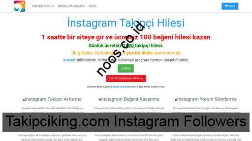 Takipciking.com Instagram Followers Like Komentar IG Gratis