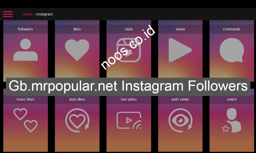 Gb.mrpopular.net Instagram Followers Like Komentar IG Gratis